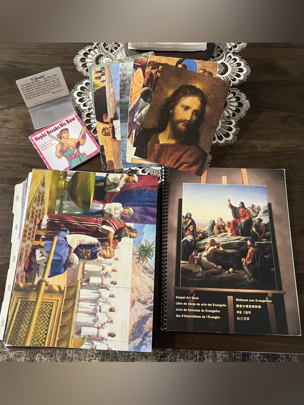 LDS Mormon Religious Art Print & Scripture Card Set Primary Lessons